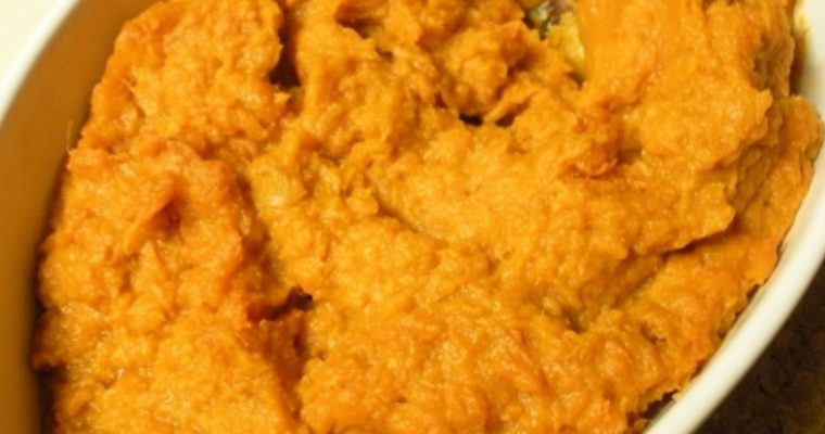 Puré de castanhas e batata-doce